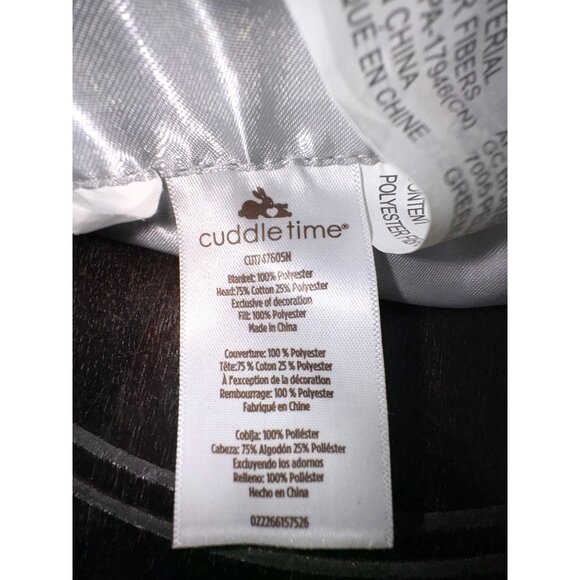 Cuddle Time, giraffe, with satin gray trim and back, Giraffe lovey - Picture 5 of 6